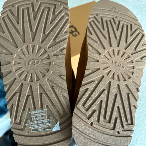 Ugg Tazz Platform Slippers Chesnut Size 9 - Picture 2 of 6